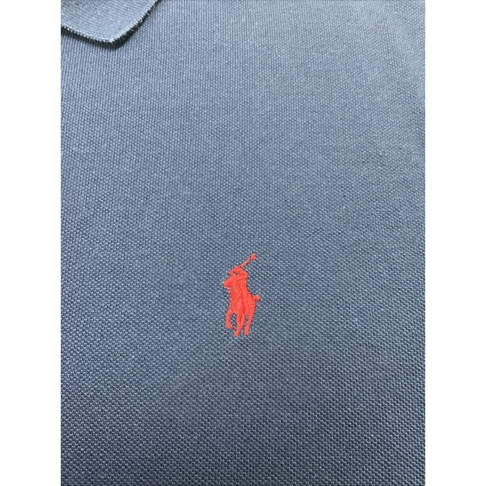 Ralph Lauren Polo Mens Blue Long Sleeve Pullover Polo Shirt Size L